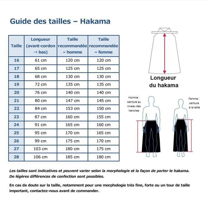 【Iaido】Hakama d’Iaido VIXIA – Polyester, léger et facile d’entretien