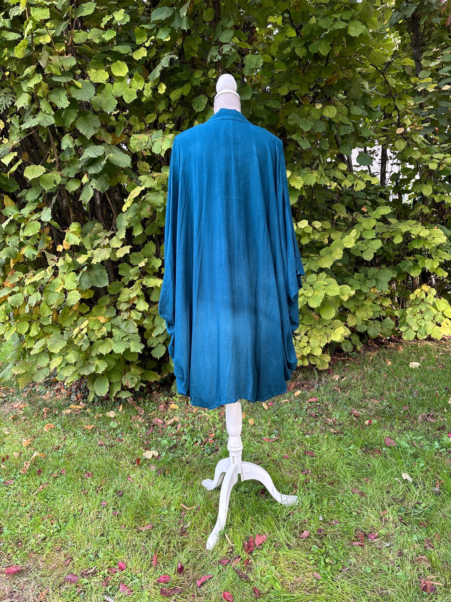 haori, vêtement traditionnel japonais, gilet bleu