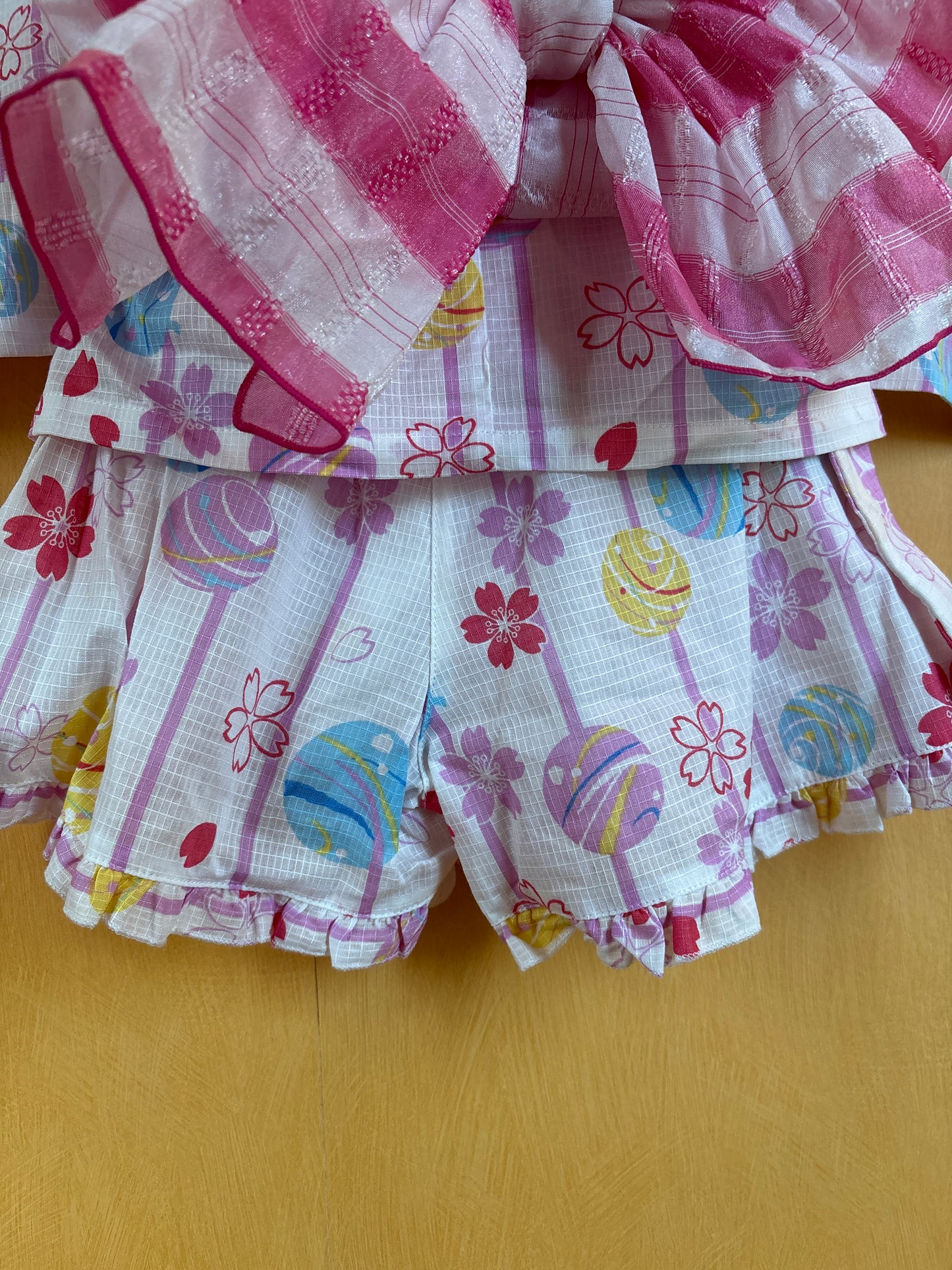 2 ans ★ Robe Yukata pour enfants – style japonais, jupe évasée et ceinture à nœud, parfaite pour l’été 🌸