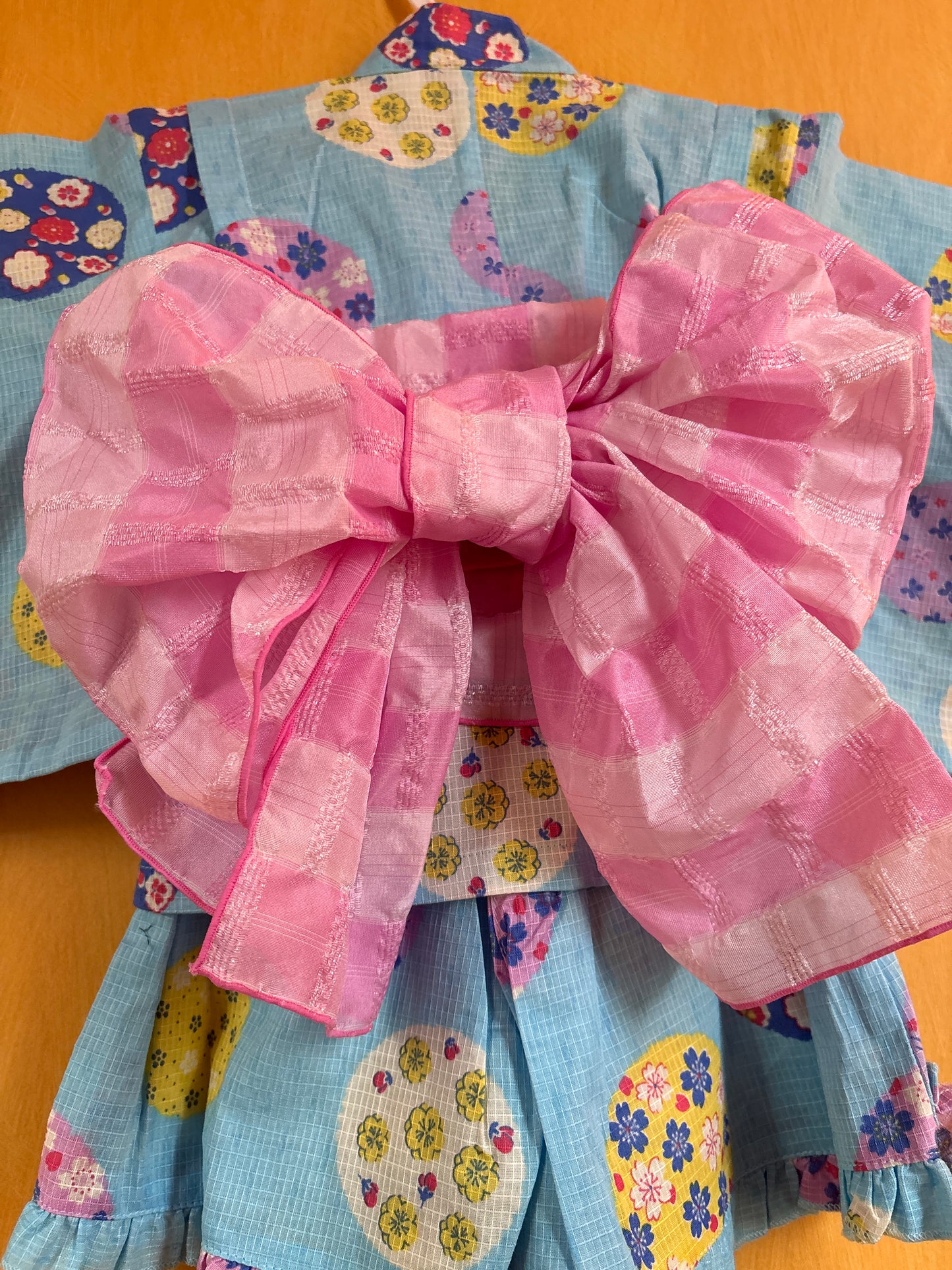 2 ans ★ Robe Yukata pour enfants – style japonais, jupe évasée et ceinture à nœud, parfaite pour l’été 🌸