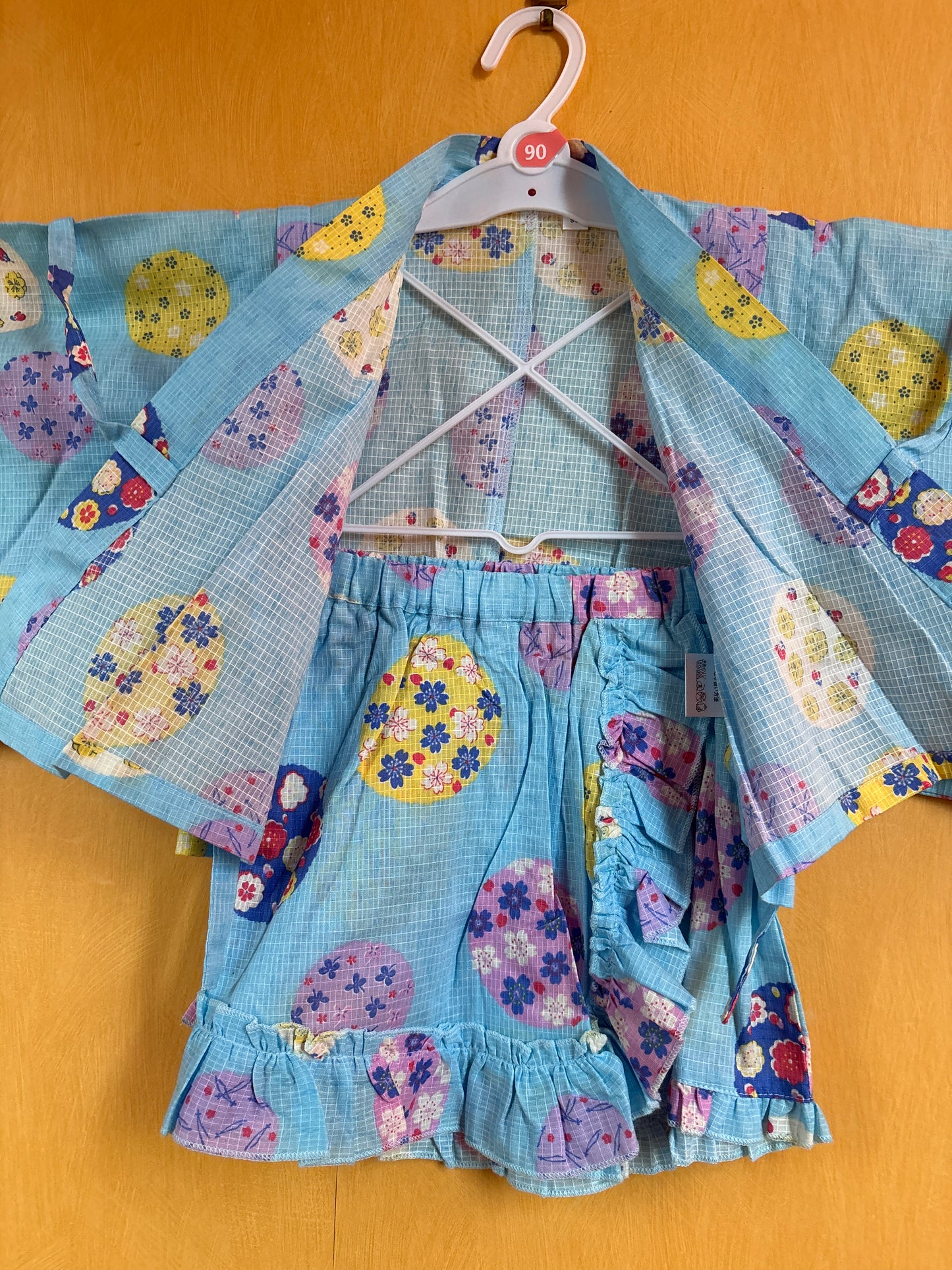 2 ans ★ Robe Yukata pour enfants – style japonais, jupe évasée et ceinture à nœud, parfaite pour l’été 🌸