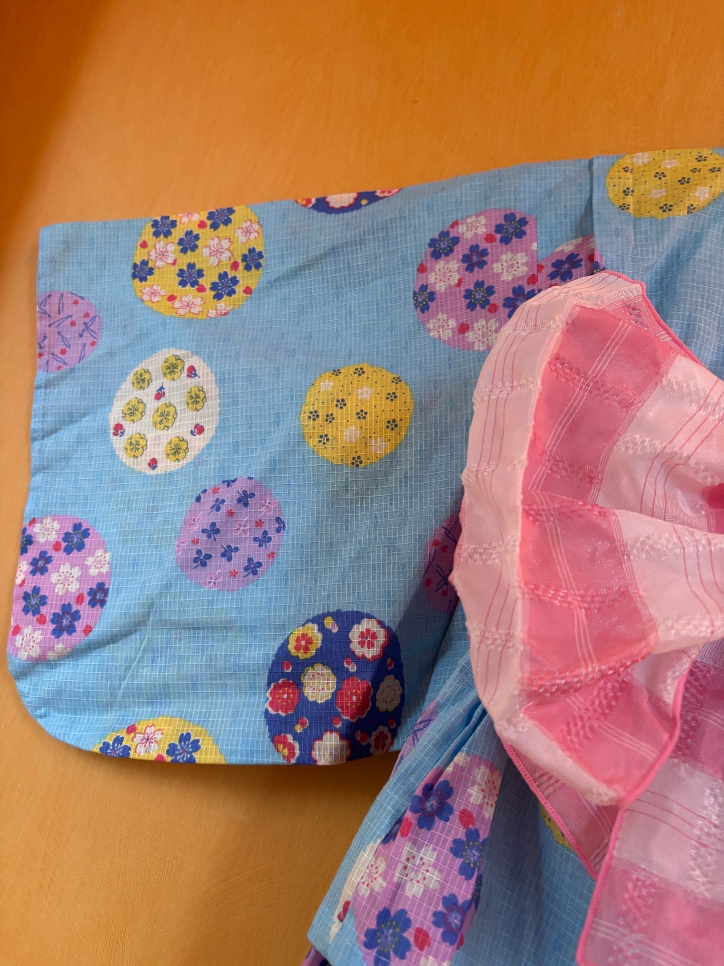 5~6 ans ★ Robe Yukata pour enfants – style japonais, jupe évasée et ceinture à nœud, parfaite pour l’été 🌸