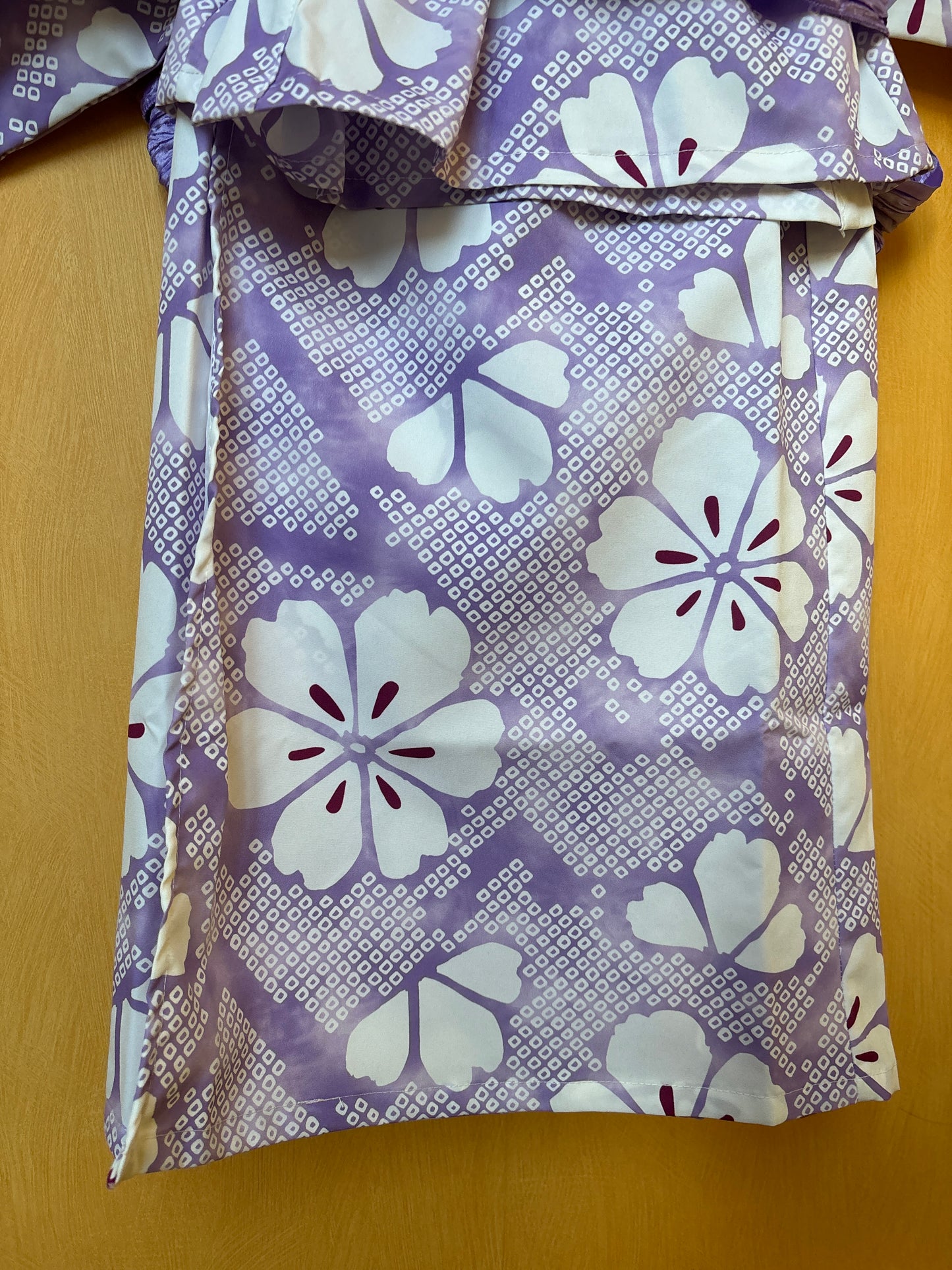 5~6 ans ★ Robe yukata fille – Ensemble 3 pièces : robe, veste kimono et ceinture 🎀